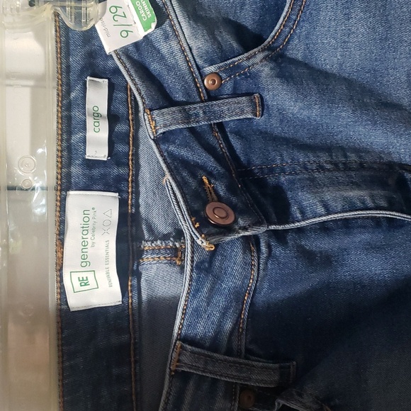 RE generation cargo skinny mid rise jeans - Picture 4 of 6